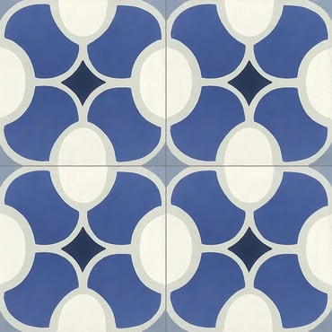 Avente Tile Mission Modern Weave B Quarter Design Encaustic Cement Tile